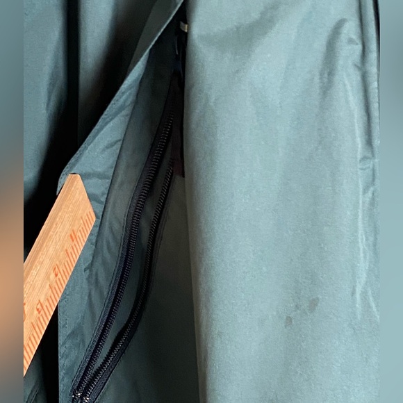 Field and Stream Men's Hunter Green Hooded Rain Jacket X-LG Black Fleece Lining - Picture 4 of 5